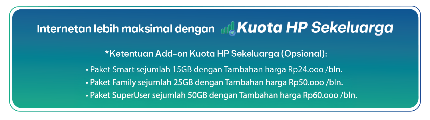 Ketentuan Kuota HP Sekeluarga
